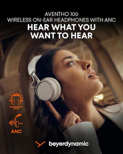 Beyerdynamic AVENTHO 100 Wireless On Ear Headphones with ANC in Beyerdynamic AVENTHO 100 Wireless On Ear Headphones with ANC in