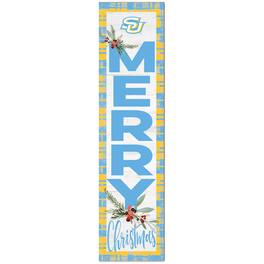 Jardine - Southern University Jaguars 12'' x 48'' Outdoor Christmas Leaner - White