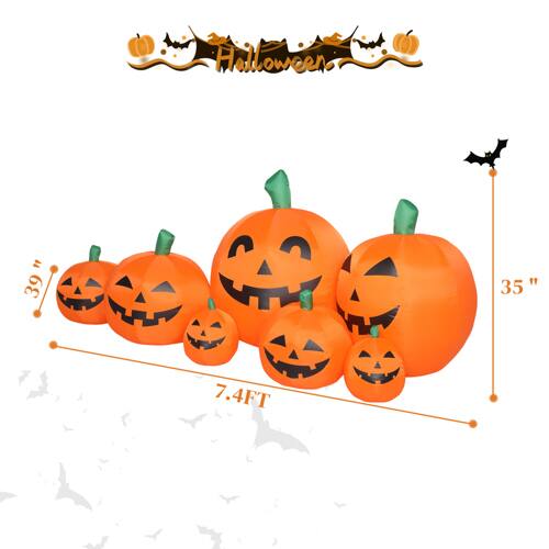Halloween = 39" 7.4FT  35"