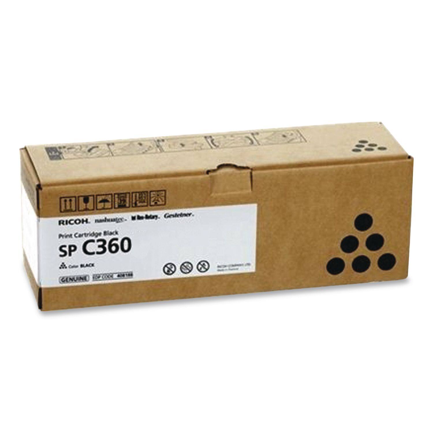 RICOH. Gestetner. Print Cartridge Black SP C360 BLACK X GENUINE