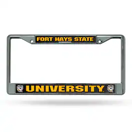 Rico Industries - Fort Hays State Tigers Chrome Metal License Plate Frame - Multi