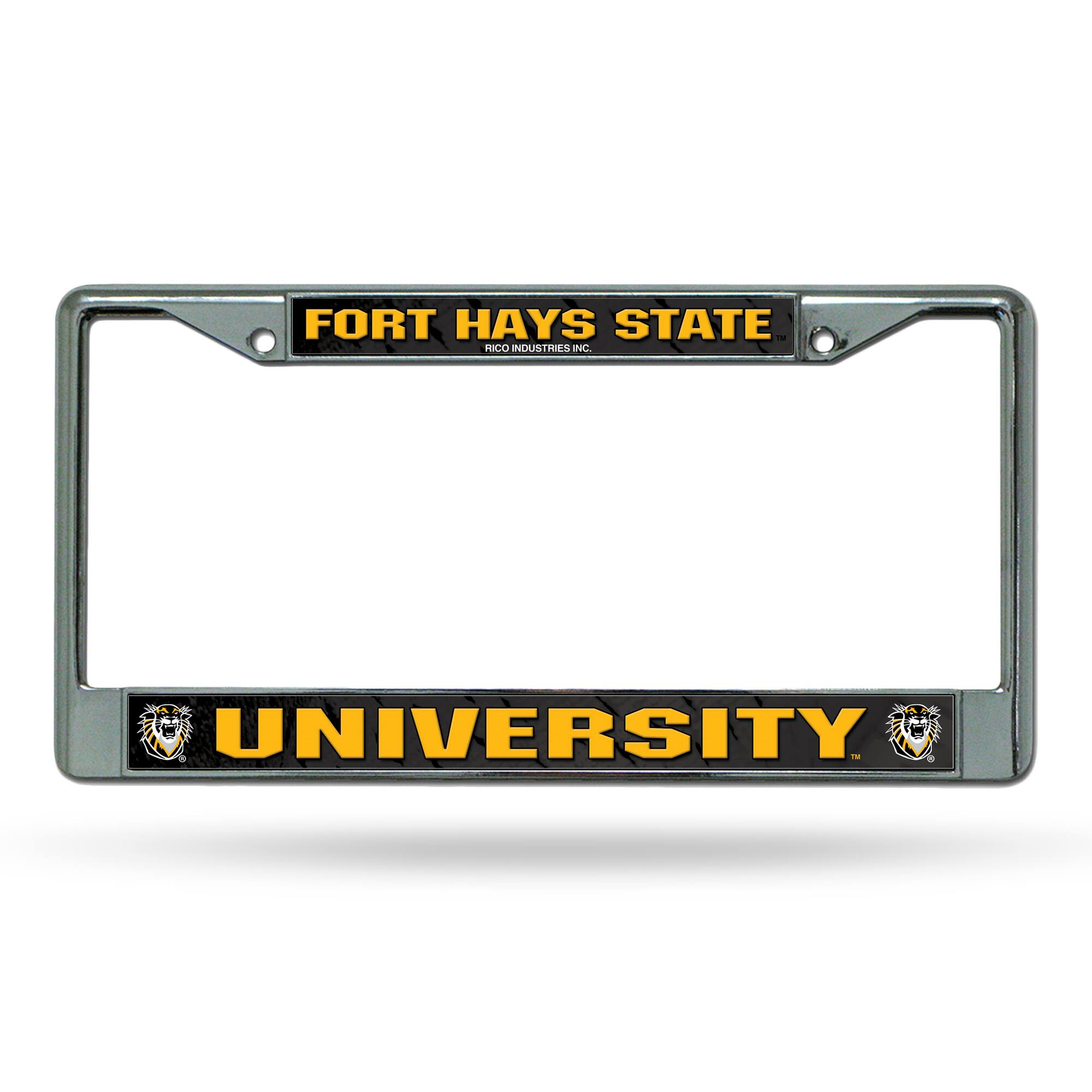 Fort Hays State Tigers Chrome Metal License Plate Frame
