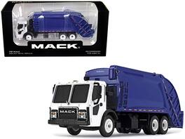 Mack LR with McNeilus Rear Load Refuse Body 1/87 (HO) Diecast Model by First Gear - Blue and White