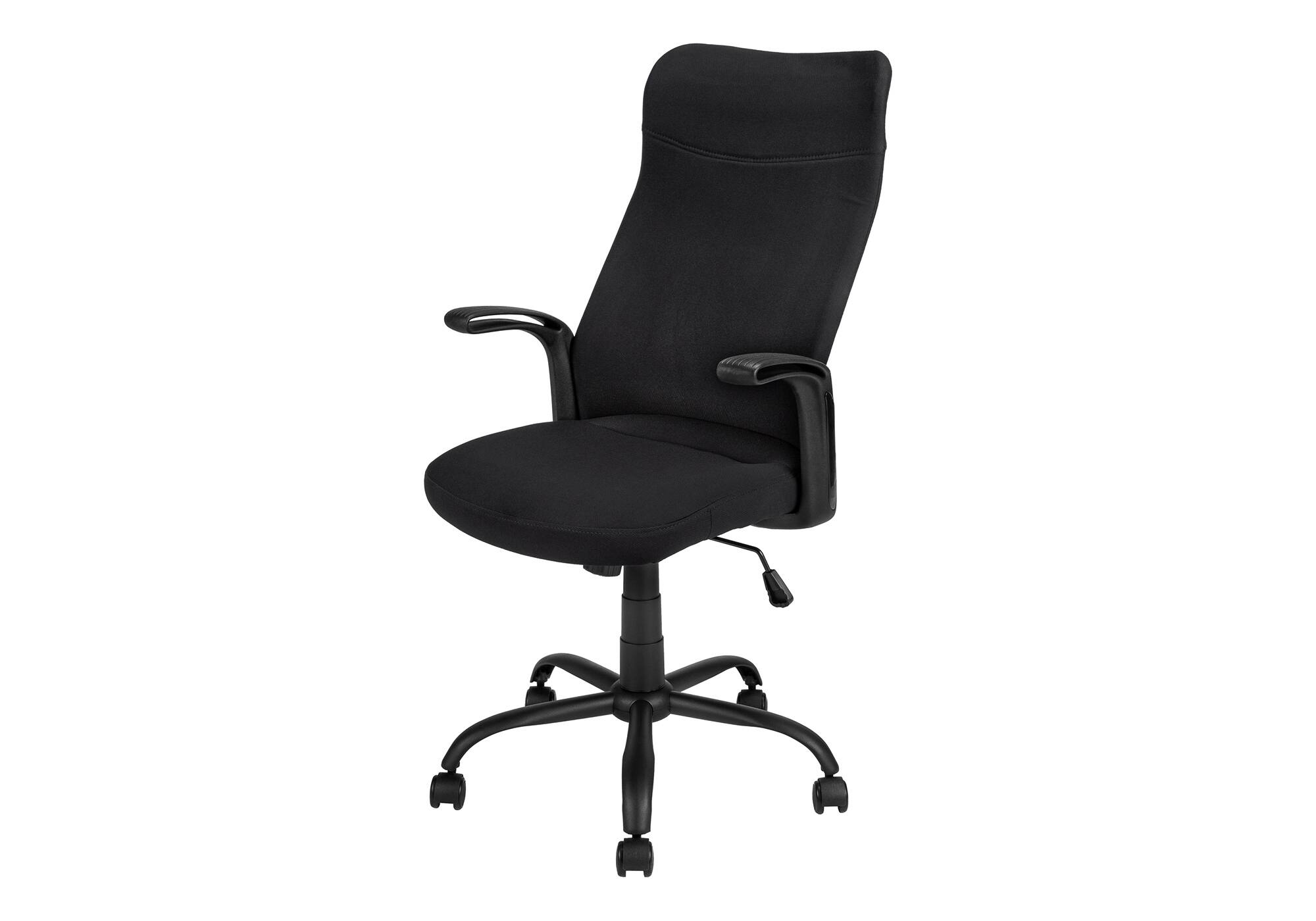 Spaco - Ergonomic Executive Office Chair, Adjustable Height, Swivel, Armrests, Mesh and Metal Frame, for Home Office - Black