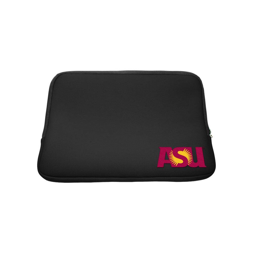 Front. OTM Essentials - Black Arizona State Sun Devils Soft Sleeve Laptop Case - 15" - Black.