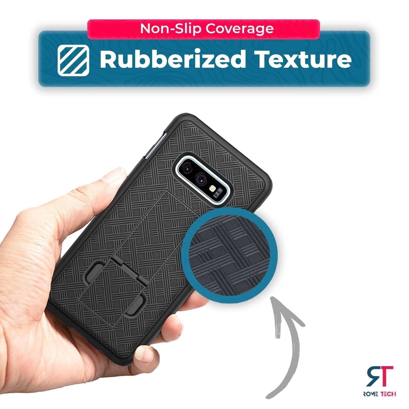 Non-Slip Coverage  
Rubberized Texture