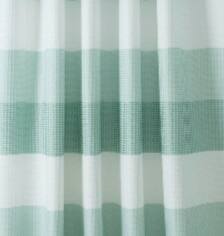 Left. Kate Aurora - Kate Aurora Spa Accents Striped Waffle Fabric Shower Curtains - 72in. W x72in. L, Aqua - Aqua.