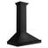 Angle. ZLINE - 36 in. Convertible Black Stainless Steel Wall Mount Range Hood With Black Stainless Steel Handle (BSKB4X-36) - Black stainless steel.
