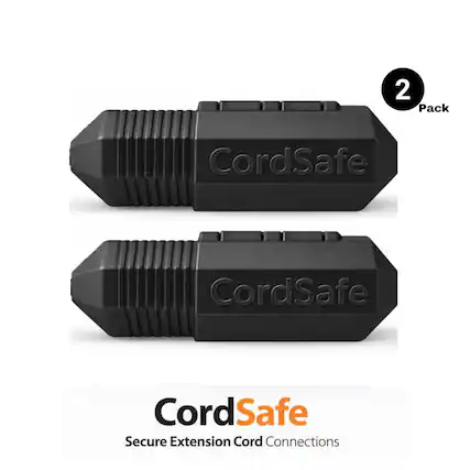 2 Pack CordSafe Secure Extension Cord Connections