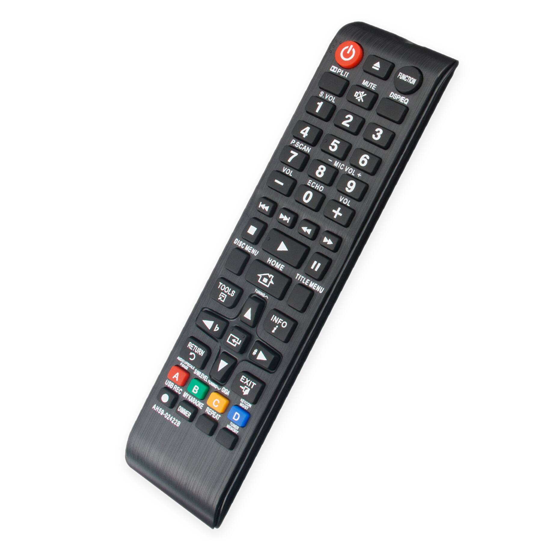 MPLII  
FUNCTION  
MUTE  
S.VOL  
DSPEQ  
1 2 3 4 5 6 7 8 9 0  
P.SCAN  
MIC VOL  
VOL - +  
ECHO  
VOL H4  
DISC  
DISCMENU  
HOME  
TOOLS  
TITLEMENU  
INFO  
RETURN  
USBREC  
EXIT  
AHSO  
WYKARAOKE  
AH59-024228