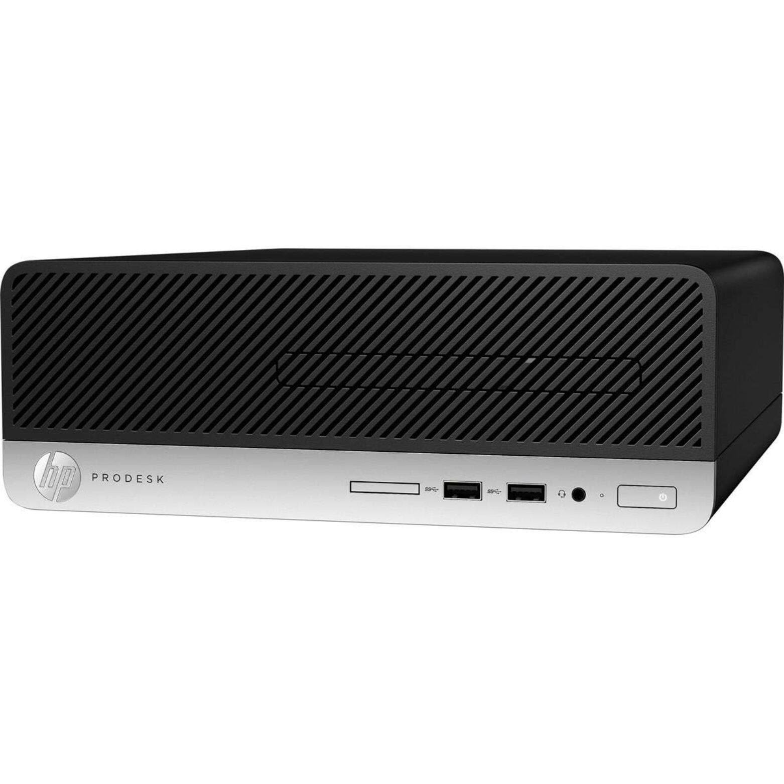 Alt View 2. HP - ProDesk 400 G6 SFF Intel Core i5-9500 3 GHz 8 GB DDR4 128 GB SSD Intel UHD Graphics 630 Windows 11 Pro Desktop - Black.