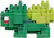 Alt View 1. Bandai - Bulbasaur - Pokémon - Nanoblock Pokémon Series 1.2" Figure.
