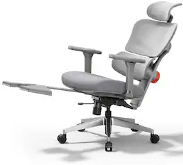 Newtral - Ergonomic High Back Mesh Office Chair with Headrest - Gray