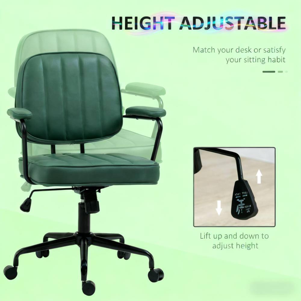 MASAYO  グリーンレザー ハイバックチェア Amazon.com: Artswish Mid Century Office Desk Chair - Green Leather