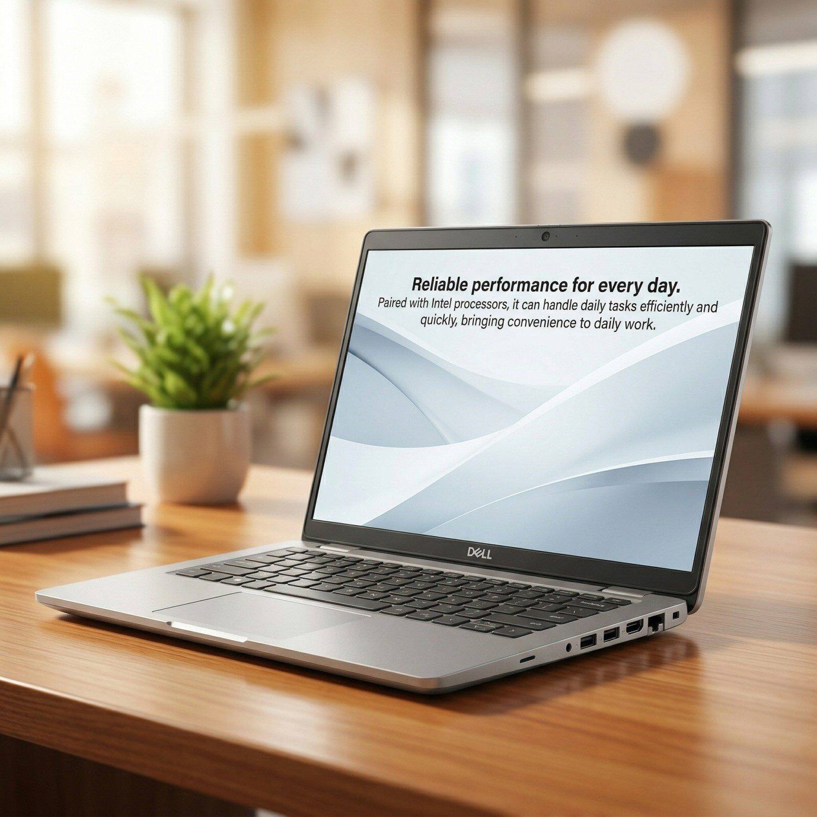 Reliable performance for every day. Paired with Intel processors, it can handle daily tasks efficiently and quickly, bringing convenience to daily work. DELL