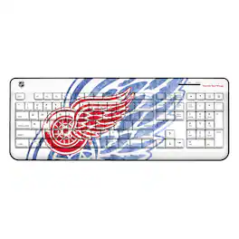 Keyscaper - Detroit Red Wings Ice Tilt Wireless Keyboard - Multicolor