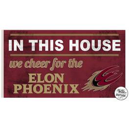 Jardine - Elon Phoenix 11'' x 20'' Indoor/Outdoor In This House Sign - Maroon