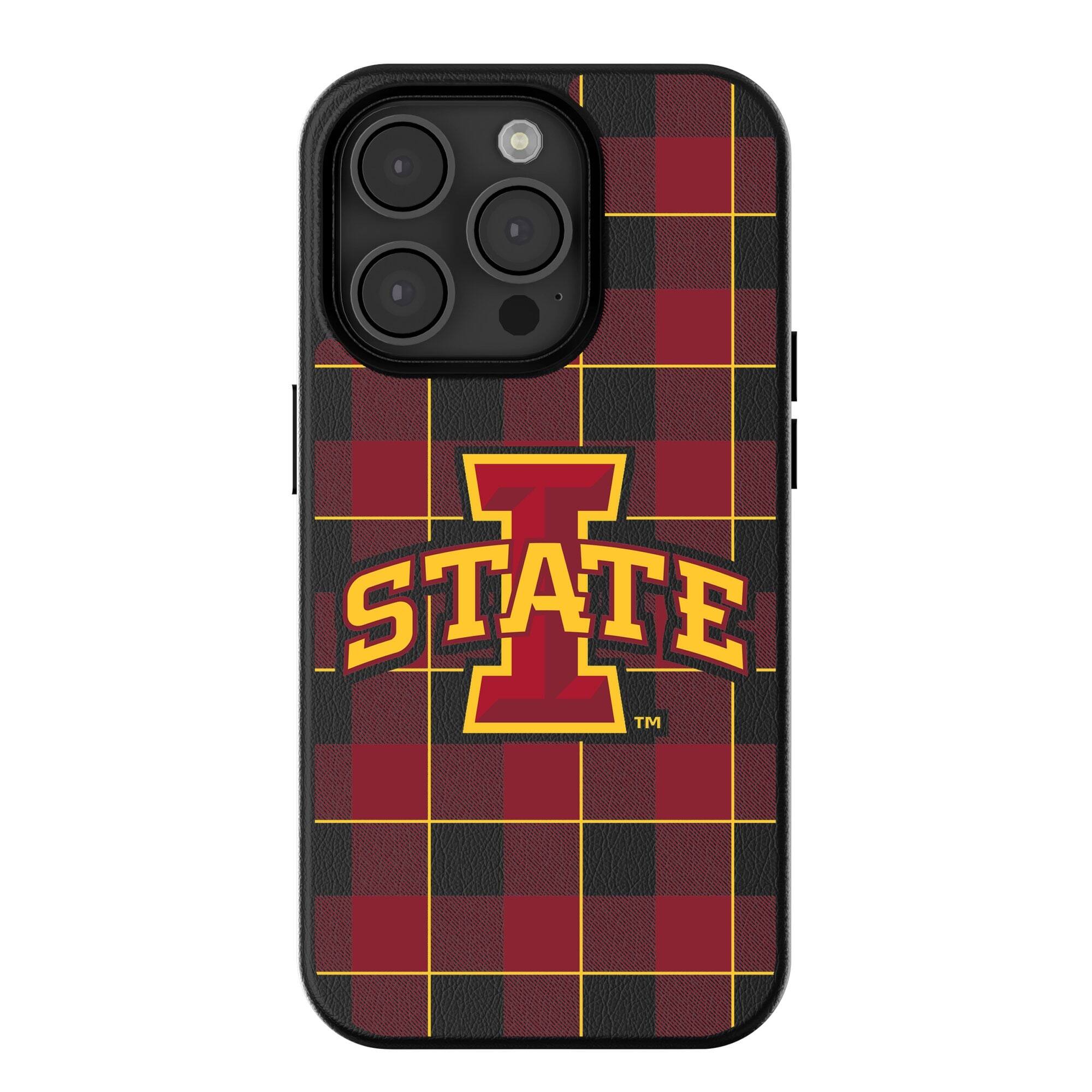Keyscaper - NCAA - Iowa State Cyclones Plaid Magnetic Bump iPhone Case - 16 Pro - Black price history on PriceWatchPro