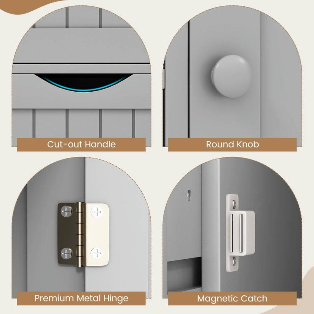 Cut-out Handle  
Round Knob  
Premium Metal Hinge  
Magnetic Catch