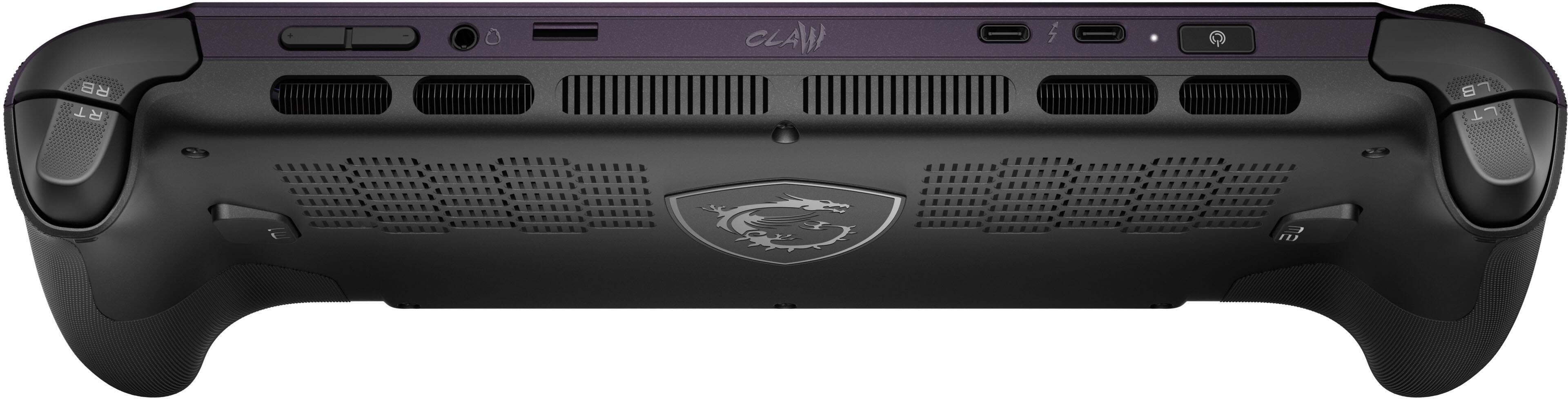 Alt View 2. MSI - Claw 8 EX AI+ CG3EM 8" 120Hz FHD+ 1200P Gaming Handheld- Intel Arc G3 Extreme - Intel Arc - 32GB - 1TBSSD Console - Void Purple.
