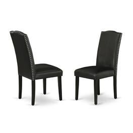 East West Furniture - Dining Room Set - Black