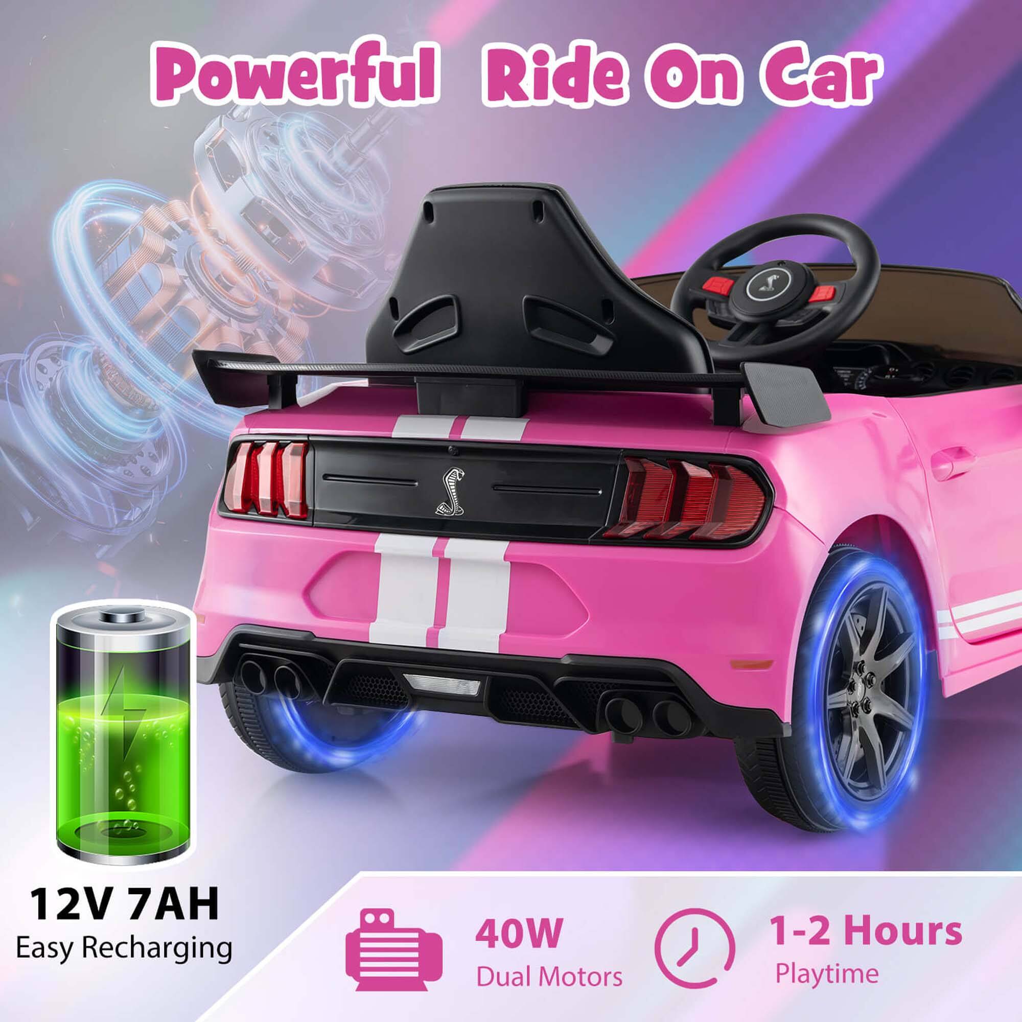 Powerful Ride On Car

12V 7AH Easy Recharging

40W Dual Motors

1-2 Hours Playtime