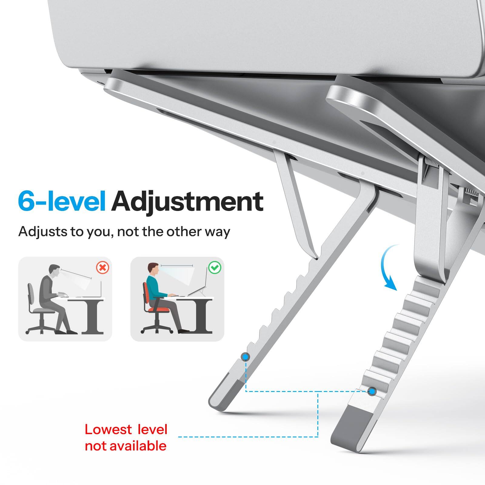 6-level Adjustment  
Adjusts to you, not the other way  

Lowest level not available
