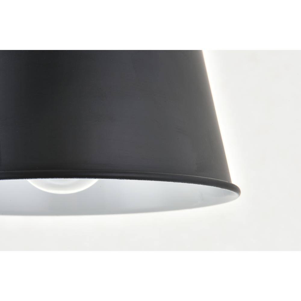 Left. Living District - Nota 1 light black Wall Sconce - Black.