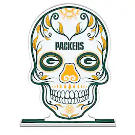 UPI Marketing - Green Bay Packers 10" Sugar Skull Standee - Multicolor