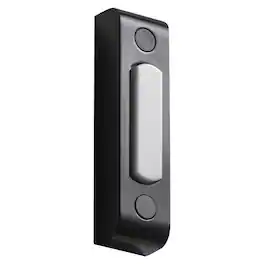 HEATH ZENITH - Black Metal/Plastic Wired Pushbutton Doorbell
