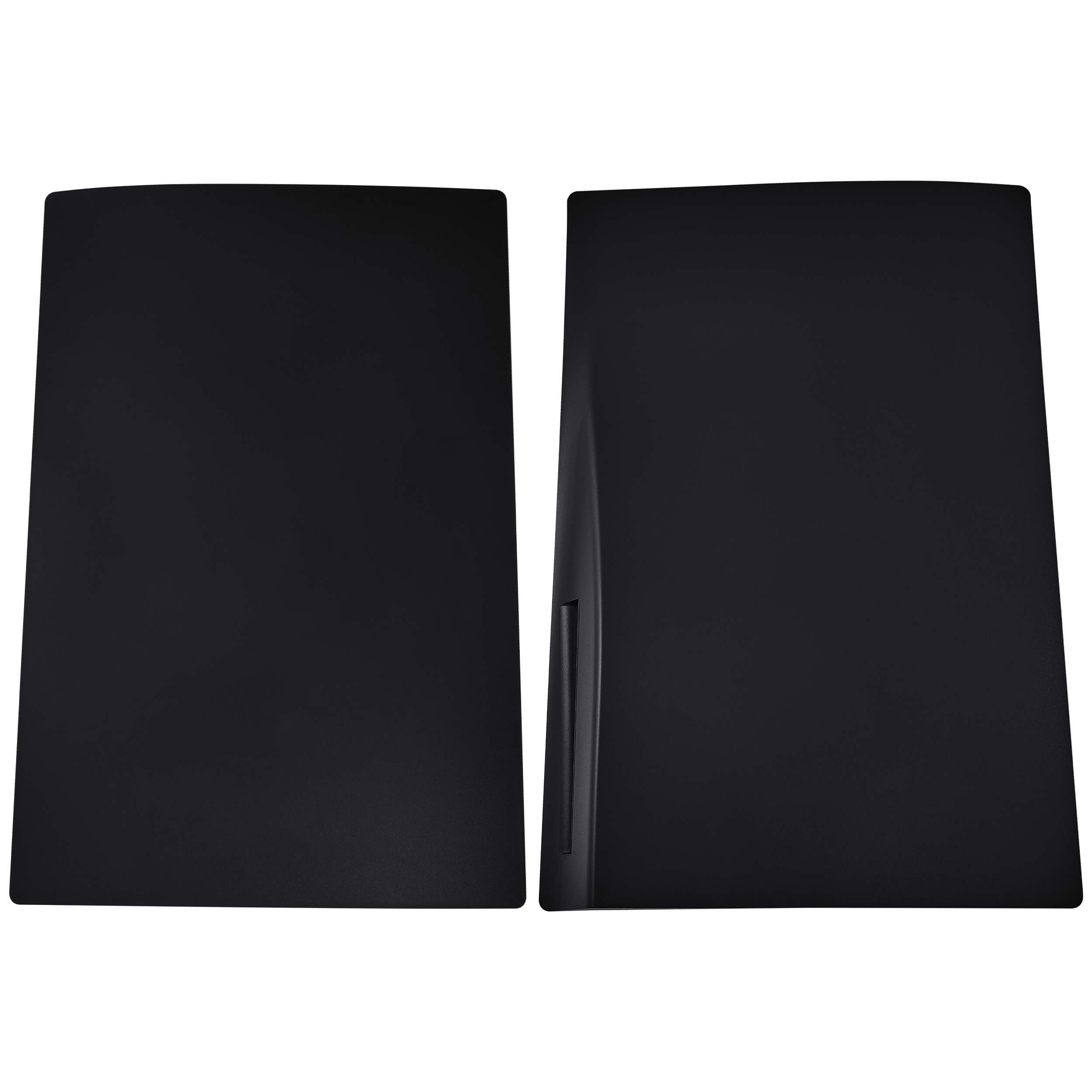 Front. MobileSentrix - Faceplate Covers (Top & Bottom) Replacement Compatible For PlayStation 5 (1000 / 1100 / 1200) - Black - Black.