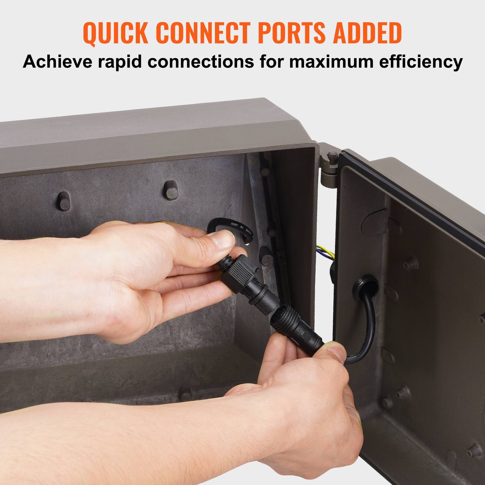 QUICK CONNECT PORTS ADDED  
Achieve rapid connections for maximum efficiency