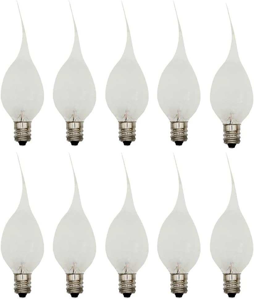 Front. RTMB - Silicone Dipped Electric Candle Bulbs, 7W Incandescent – 10 Pack.