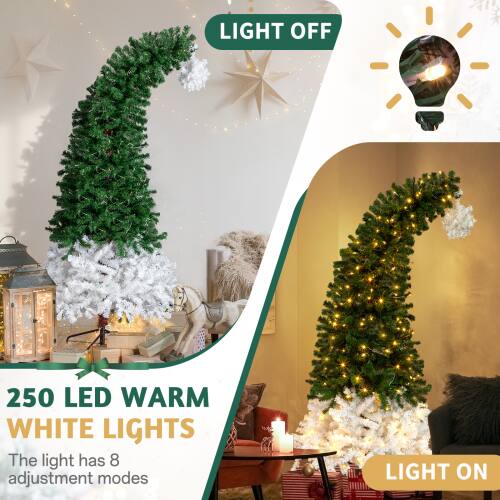 LIGHT OFF

250 LED WARM WHITE LIGHTS

The light has 8 adjustment modes

LIGHT ON