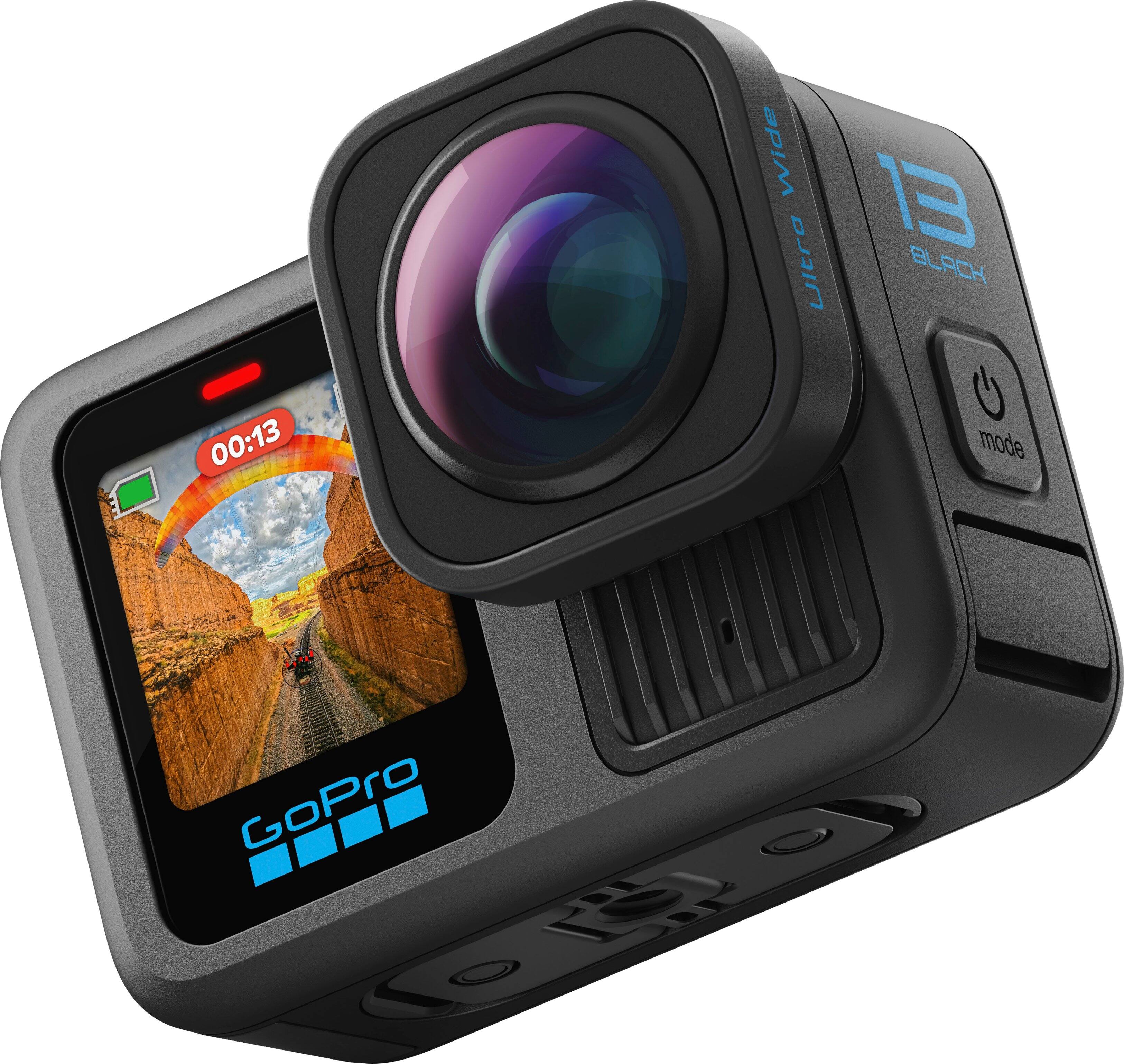 The text on the image reads "Wide B Ultra BLACK 00:13 mode GoPro." This text is grouped and corrected as follows:

"Wide B Ultra BLACK 00:13 mode GoPro."