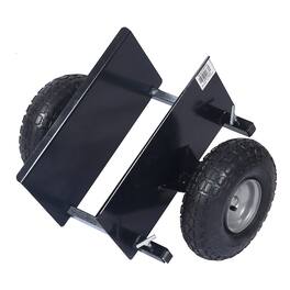 Ropilly - 600 lb panel dolly with 10 inch pneumatic wheels for doors and panels - Black