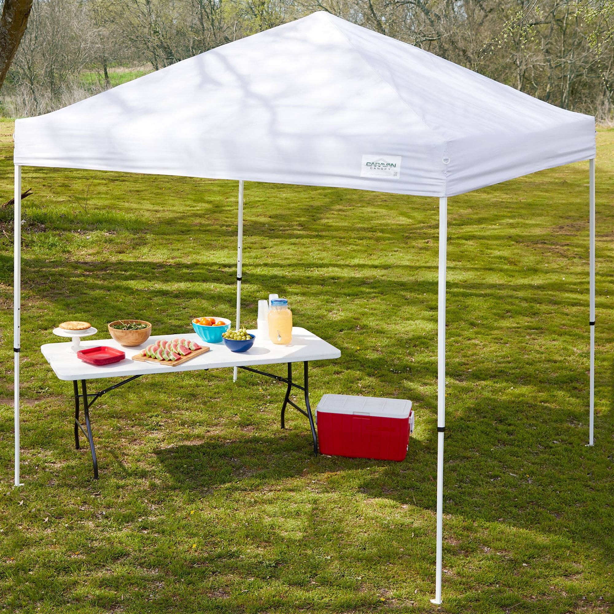 Alt View 3. Caravan Canopy - Caravan Canopy CVAN21208100010 M Series Pro 2 12 x 12 Foot Straight Leg  Canopy - White.