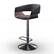 Front. Simpli Home - Lowell Adjustable Swivel Bar Stool - Charcoal Grey.
