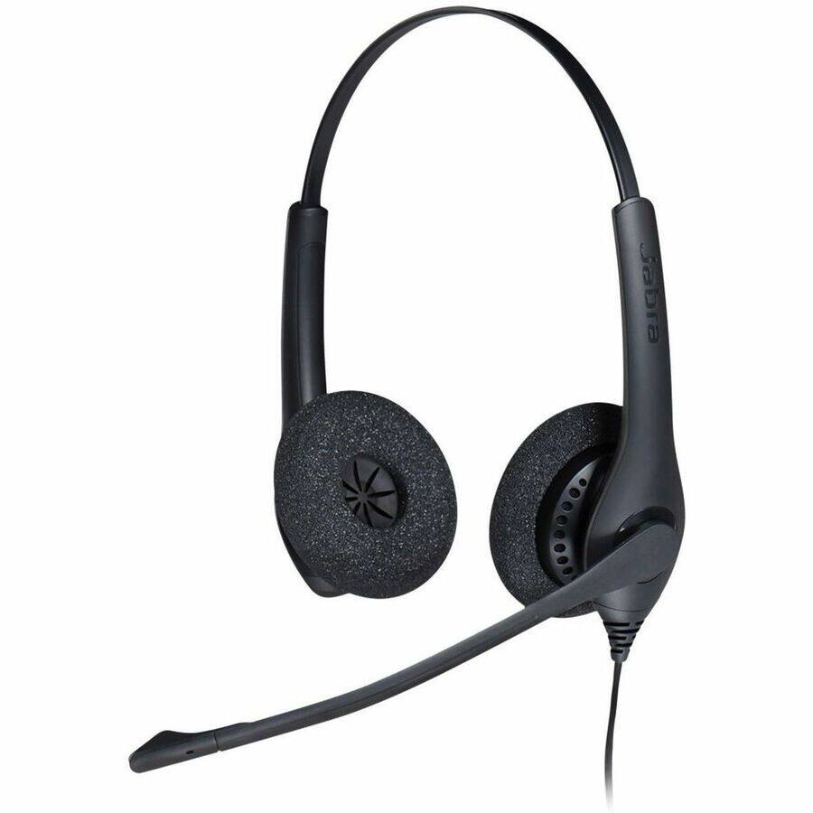 Alt View 4. Jabra - Jabra BIZ 1500 Headset - Stereo - USB - Wired - 32 Ohm - 20 Hz to 6.80 kHz - Over-the-head - Binaural - Supra-aural - Red.
