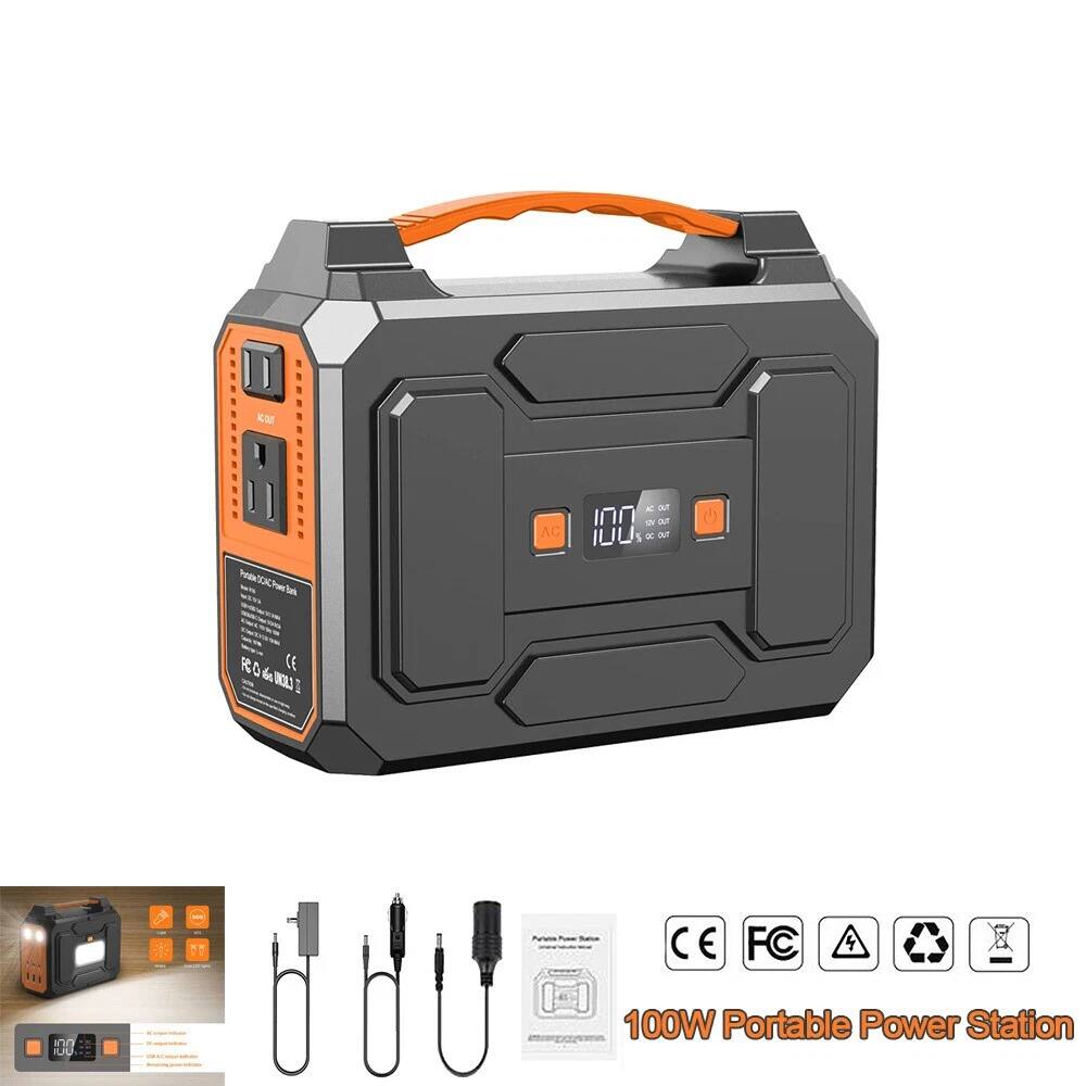 100W Portable Power Station

AC OUT
DC OUT

CE FC

100W Portable Power Station
