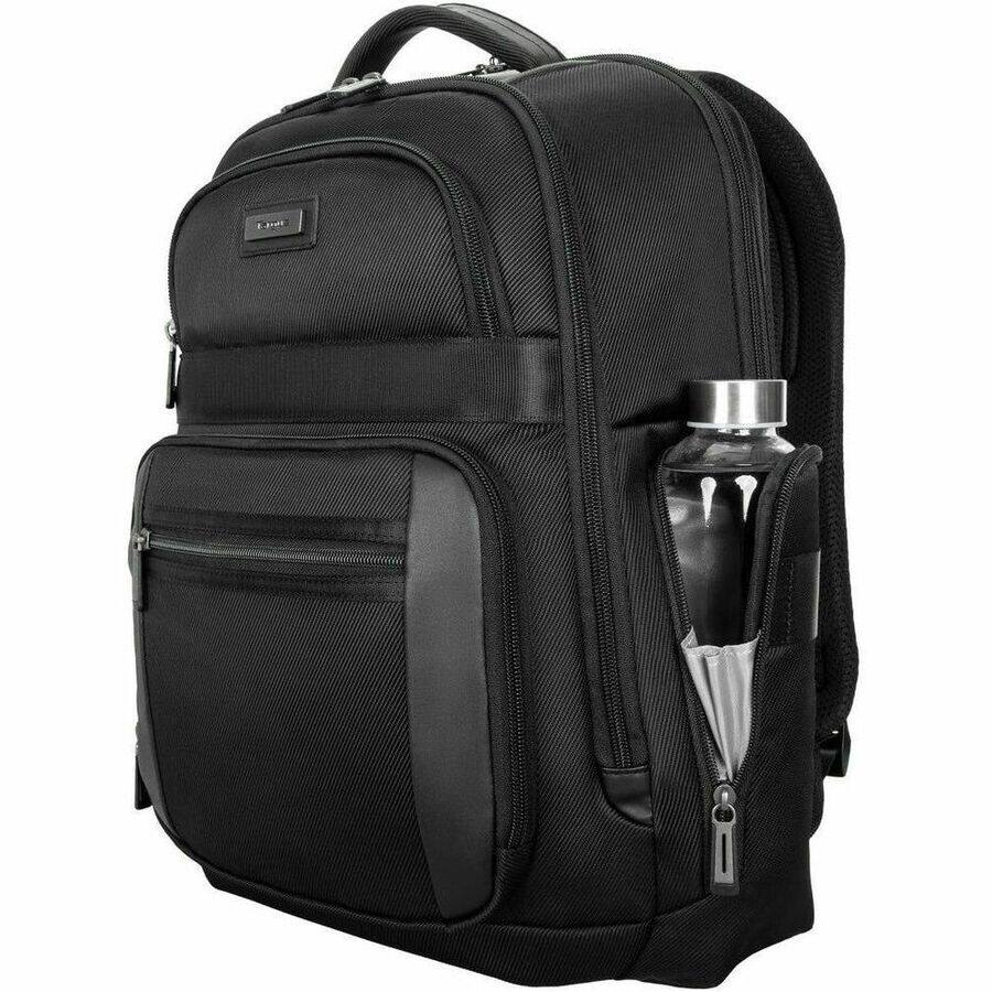 Alt View 8. Targus - Targus Mobile Elite TBB617GL Carrying Case (Backpack) for 15" to 16" Notebook - Black - TAA Compliant - Water Resistant - Black.