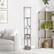 Alt View 11. Simple Designs - Round Etagere Storage Floor Lamp with 2 USB, 1 Outlet - Gray.