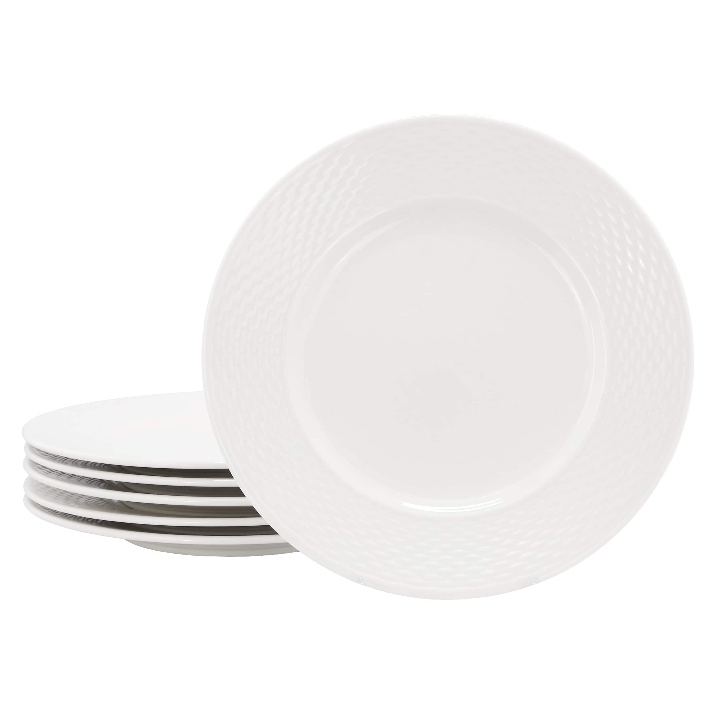 Elama - Ophelia 6 Piece Stoneware Dinner Plate Set - White price history on PriceWatchPro