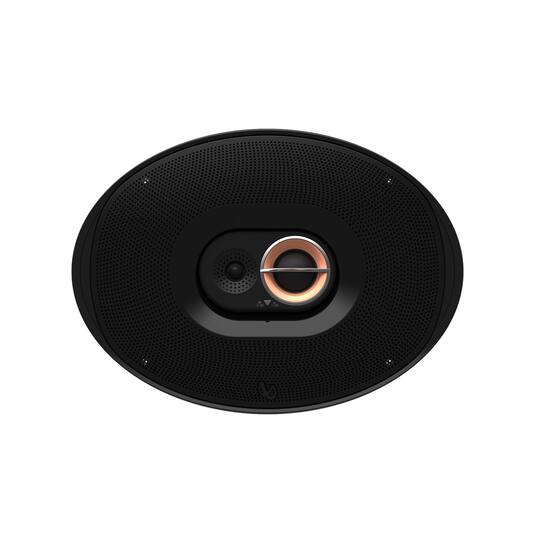 Angle. Infinity - INFINITY KAPPA693M 6” x 9” three-way car audio multi-element speaker - Black.