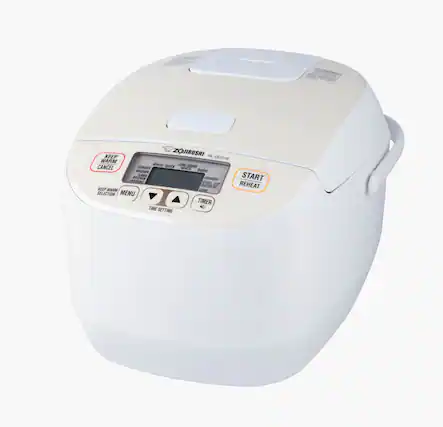 Angle. Zojirushi - Micom Rice Cooker & Warmer 10 cup - White.