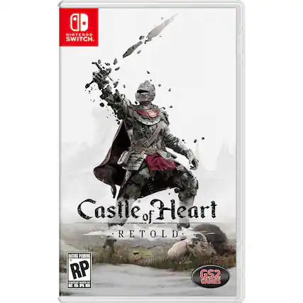 Nintendo Switch. Castle of Heart Retold. Rating Pending. RP Content Rated by ESRB. GS2 Games - T (Teen 13+)