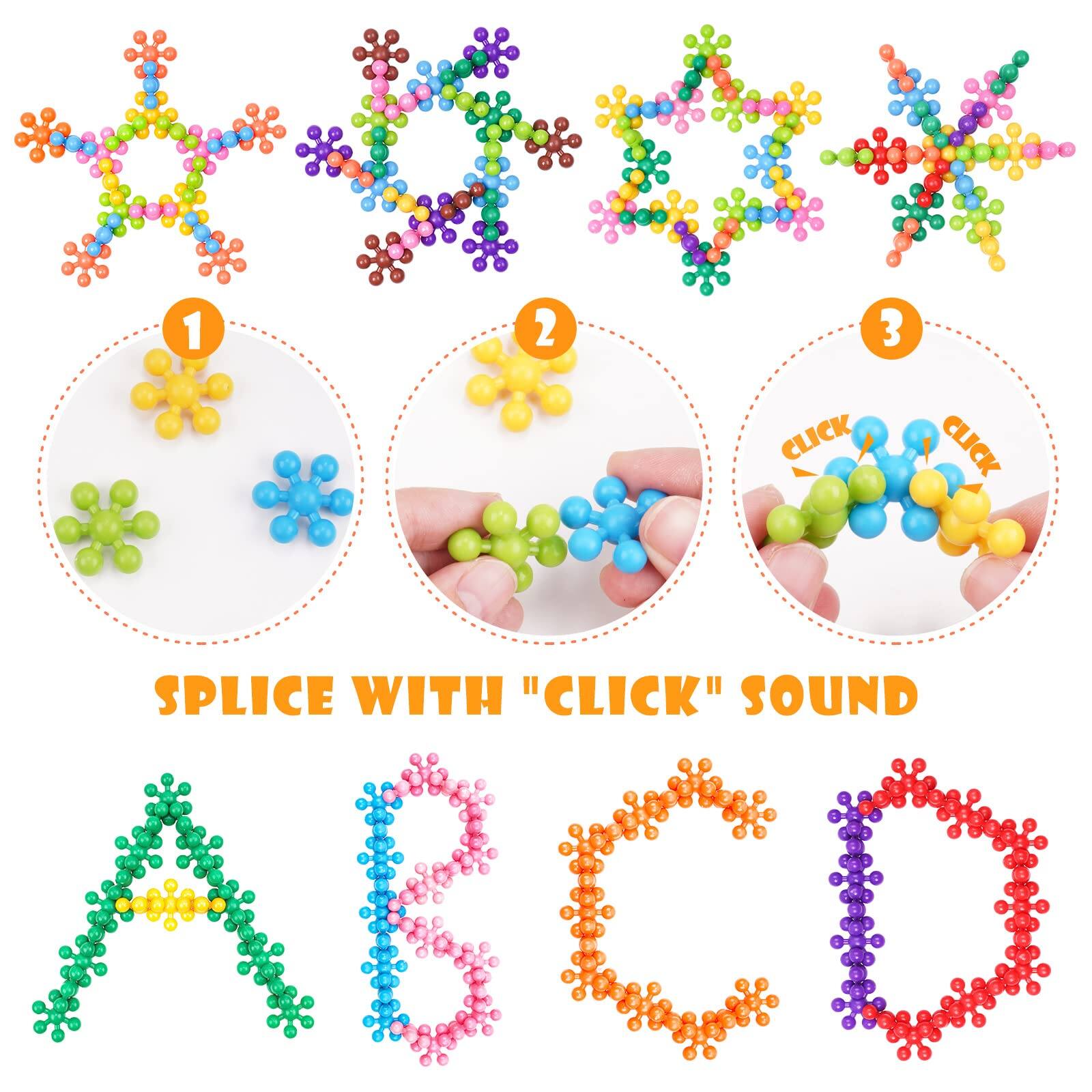 EZTW1 Snowflake Interlocking Building Block Educational 300pcs For 3 ...