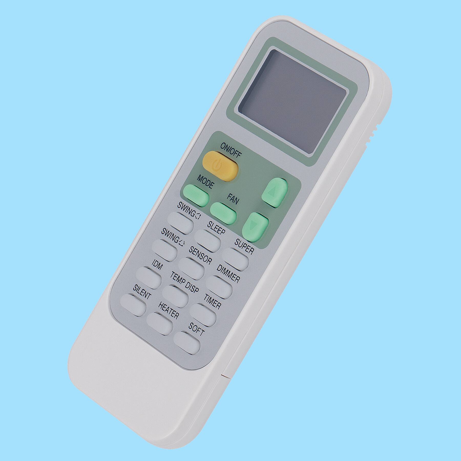 ON/OFF  
MODE  
FAN  
SWING↑  
SWING↓  
SLEEP  
SUPER  
IDM  
SENSOR  
TEMP DISP  
TIMER  
SILENT  
HEATER  
SOFT  
DIMMER