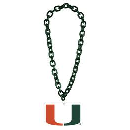 WinCraft - Miami Hurricanes Big Chain Logo Necklace - Multicolor