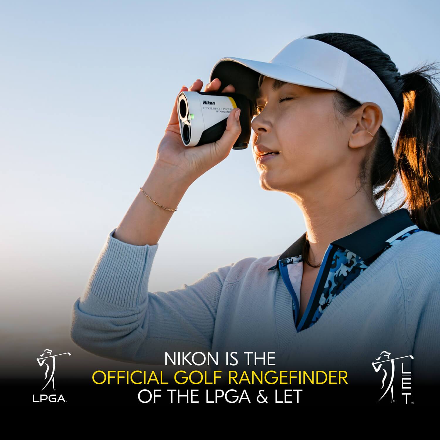 Nikon is the official golf rangefinder of the LPGA & LET.